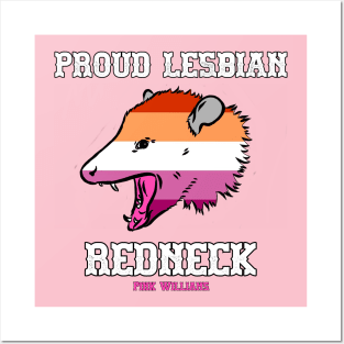 PROUD LESBIAN REDNECK Posters and Art